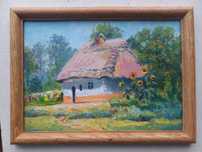 Живописна картина хатинка