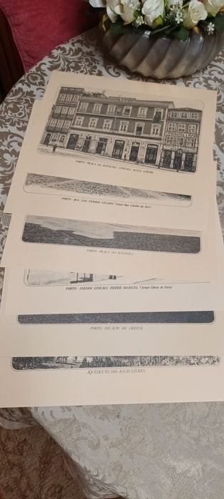 Colecção de 6 gravuras com história