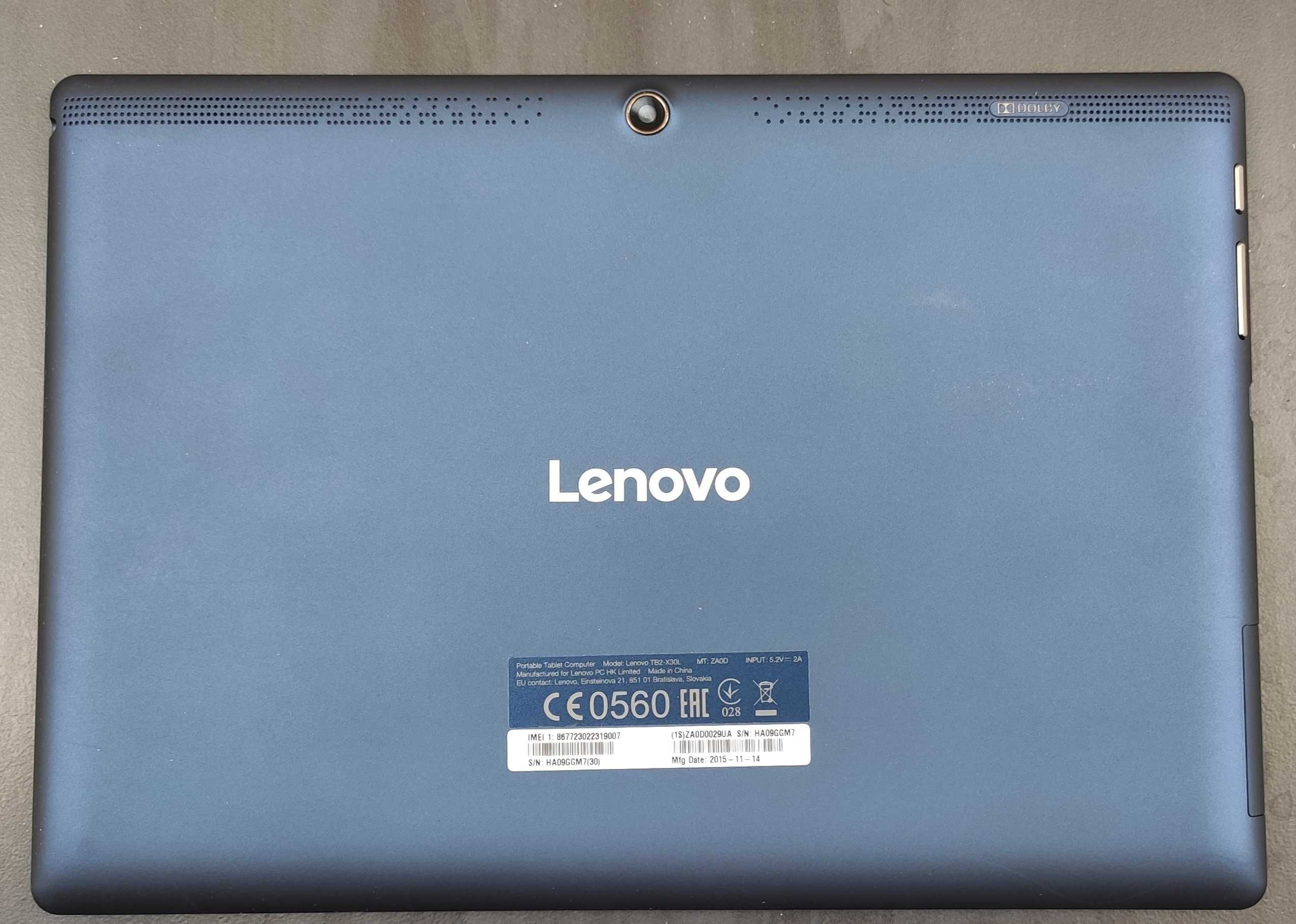 Планшет 10.1" Lenovo Tab 2 A10-30, 1/16GB   (ТB2-X30L)