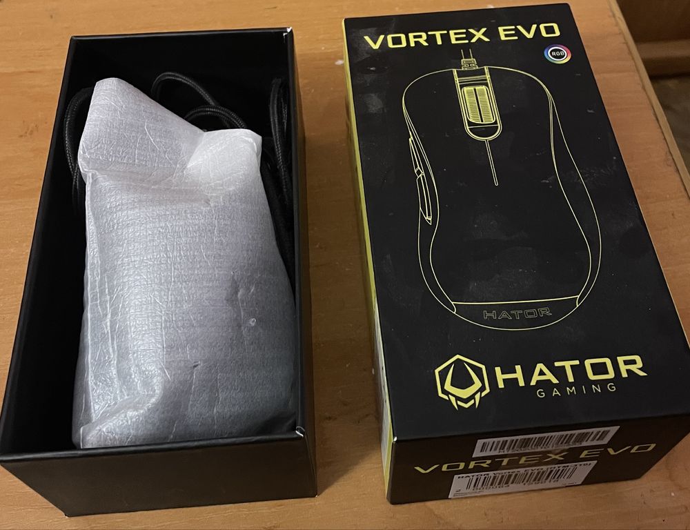 Ігрова миша Hator Vortex Evo / RGB / 16000 DPI