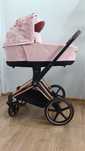 cybex priam 4.0 wózek głęboki simply flowers pink