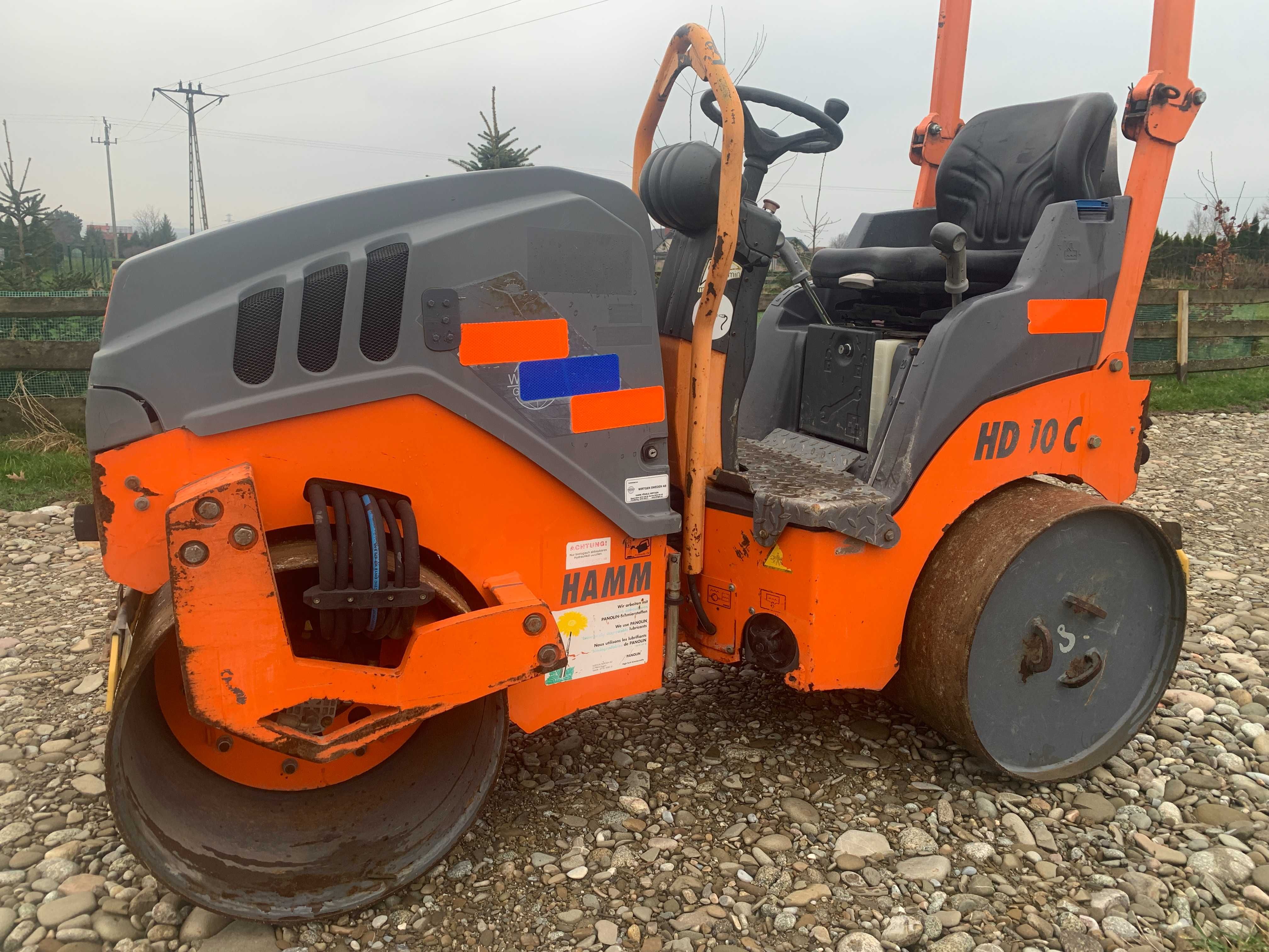 Walec Hamm HD 10C VV Tandemowy Stalowy Drogowy Wibracje Hatz 31 NETTO