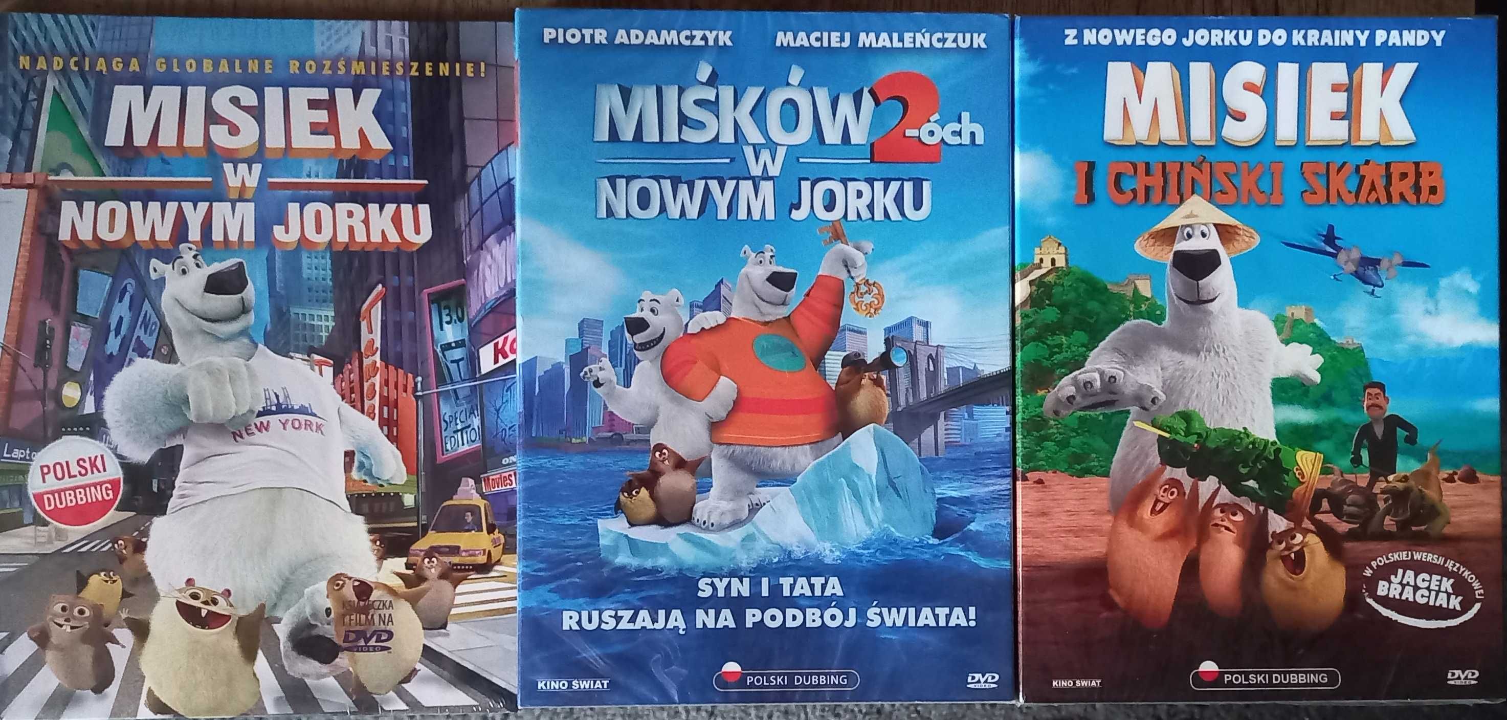 Misiek w nowym jorku,miskow 2-och,misiek i chinski skarb dvd