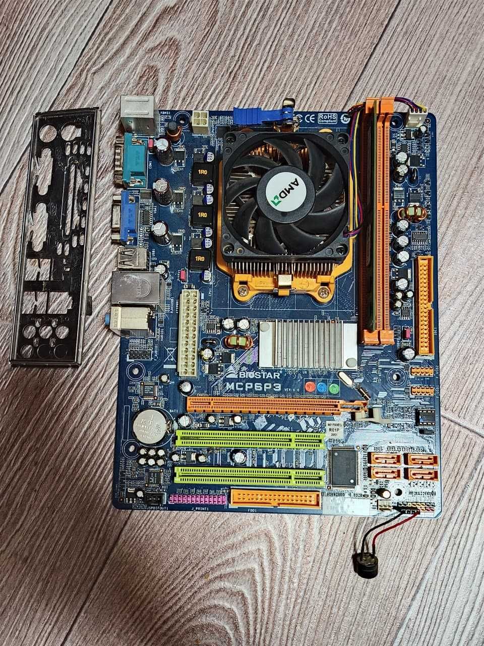 Комплект Biostar MCP6P3 + Athlon II + 2GB DDR3 + охлад