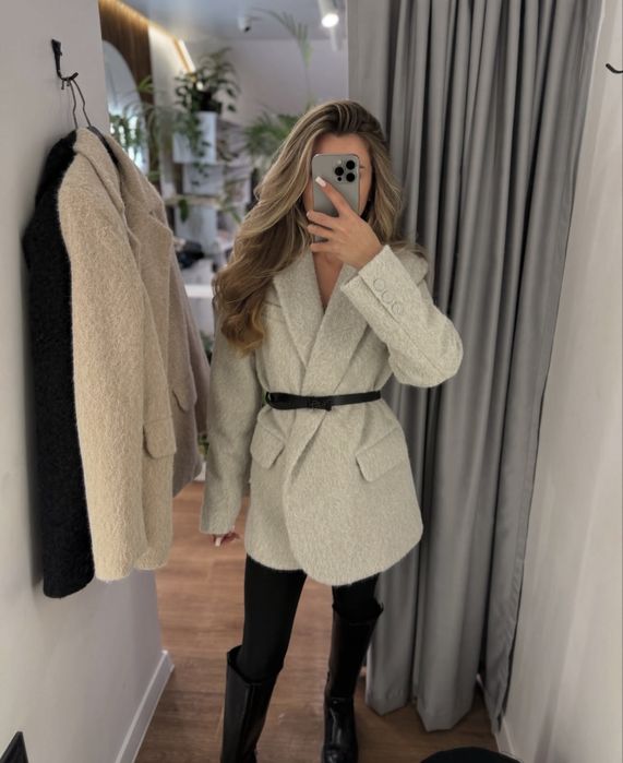 Пальто піджак сірого кольору