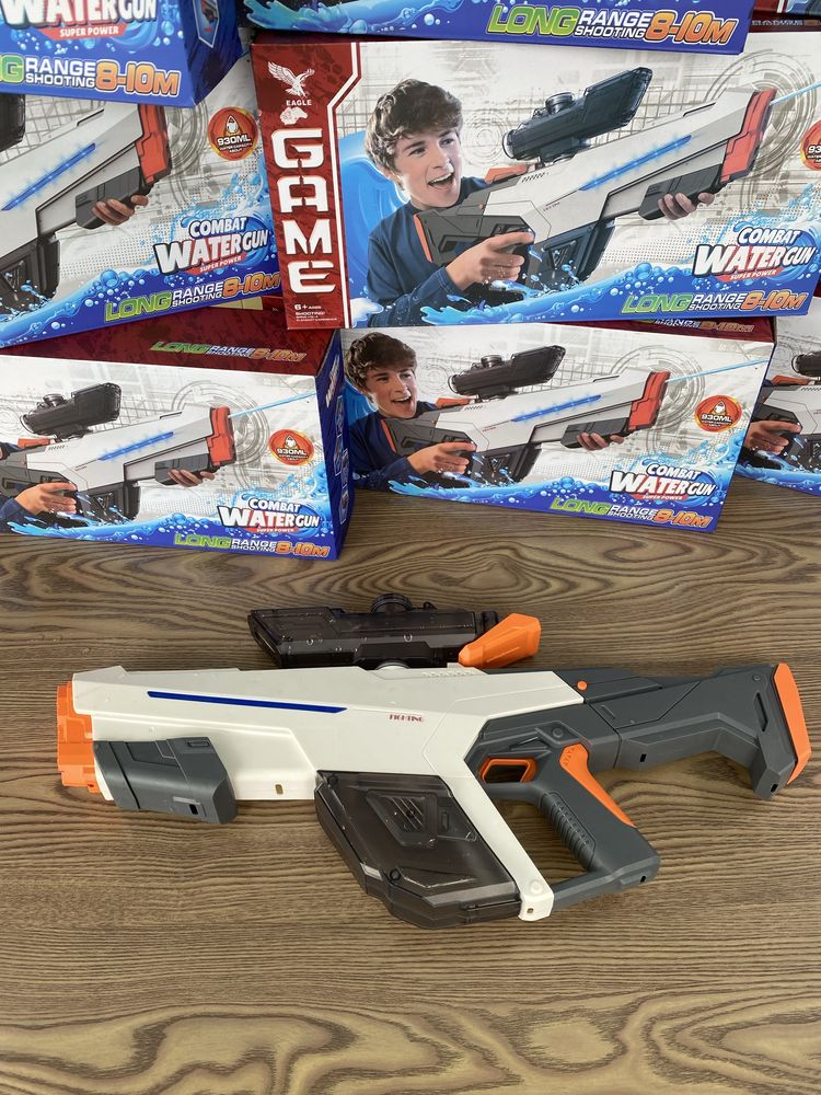 Водяний бластер автомат Combat Water 2в1