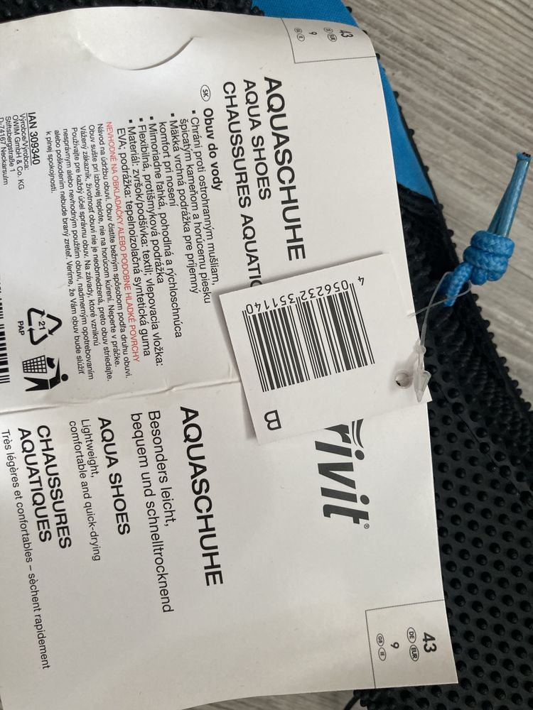 Buty do wody r 43 męskie na kamienie morsowanie antypoślizgowe basen