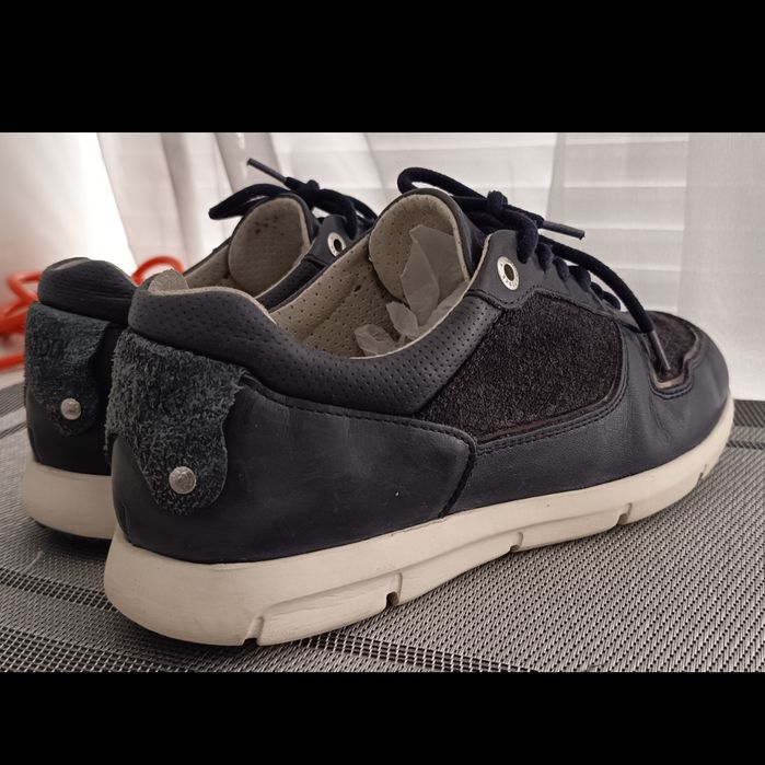 Биркенштоки оригінал ортопедичні шкіряні кросівки Birkenstock 38 сині