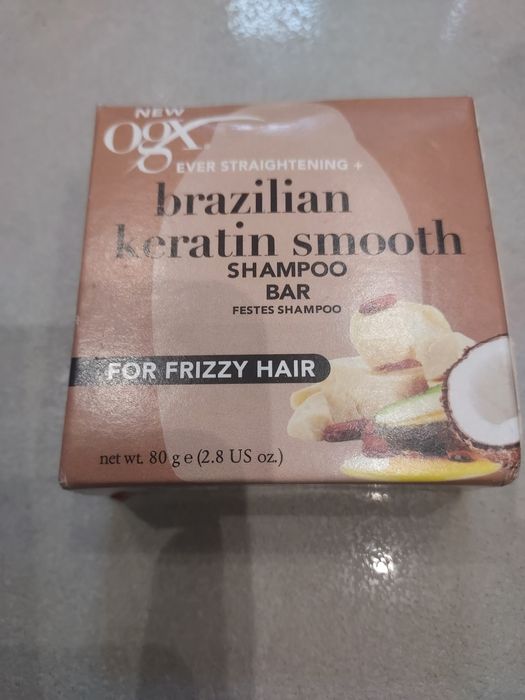 Ogx 3szt szampon keratynowy w kostce