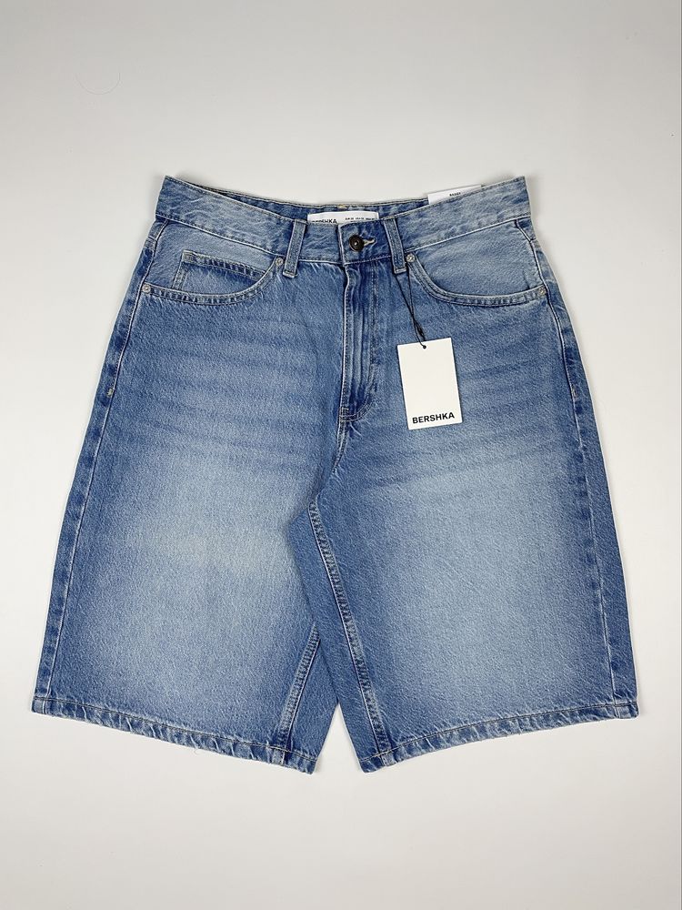 Шорти Bershka Jorts Baggy Fit (W30 / W34) сині широкі чоловічі