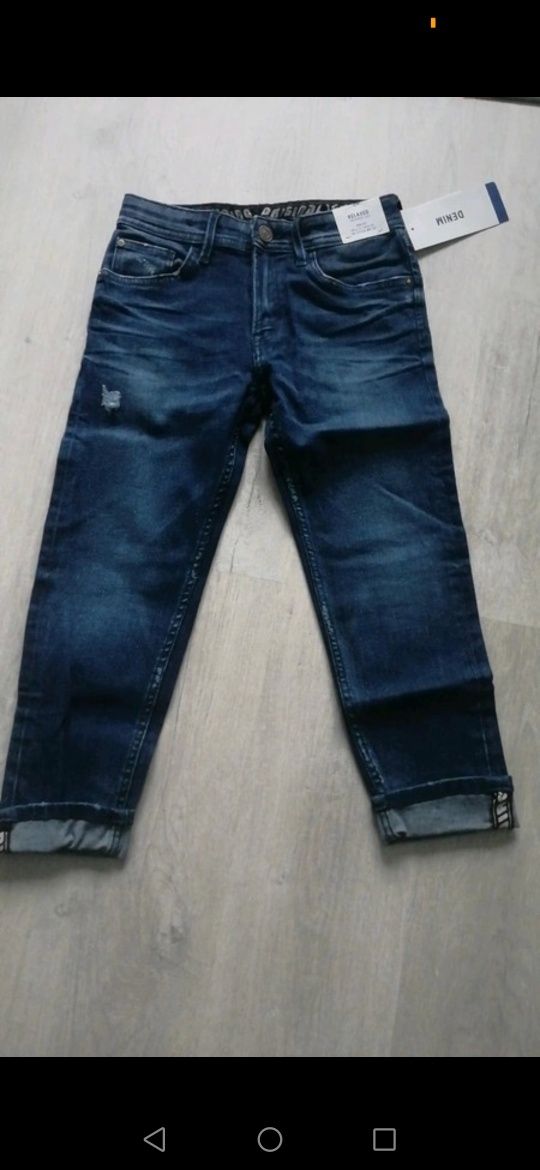 Spodnie jeansowe 116-122 NOWE H&M granatowe jeansy