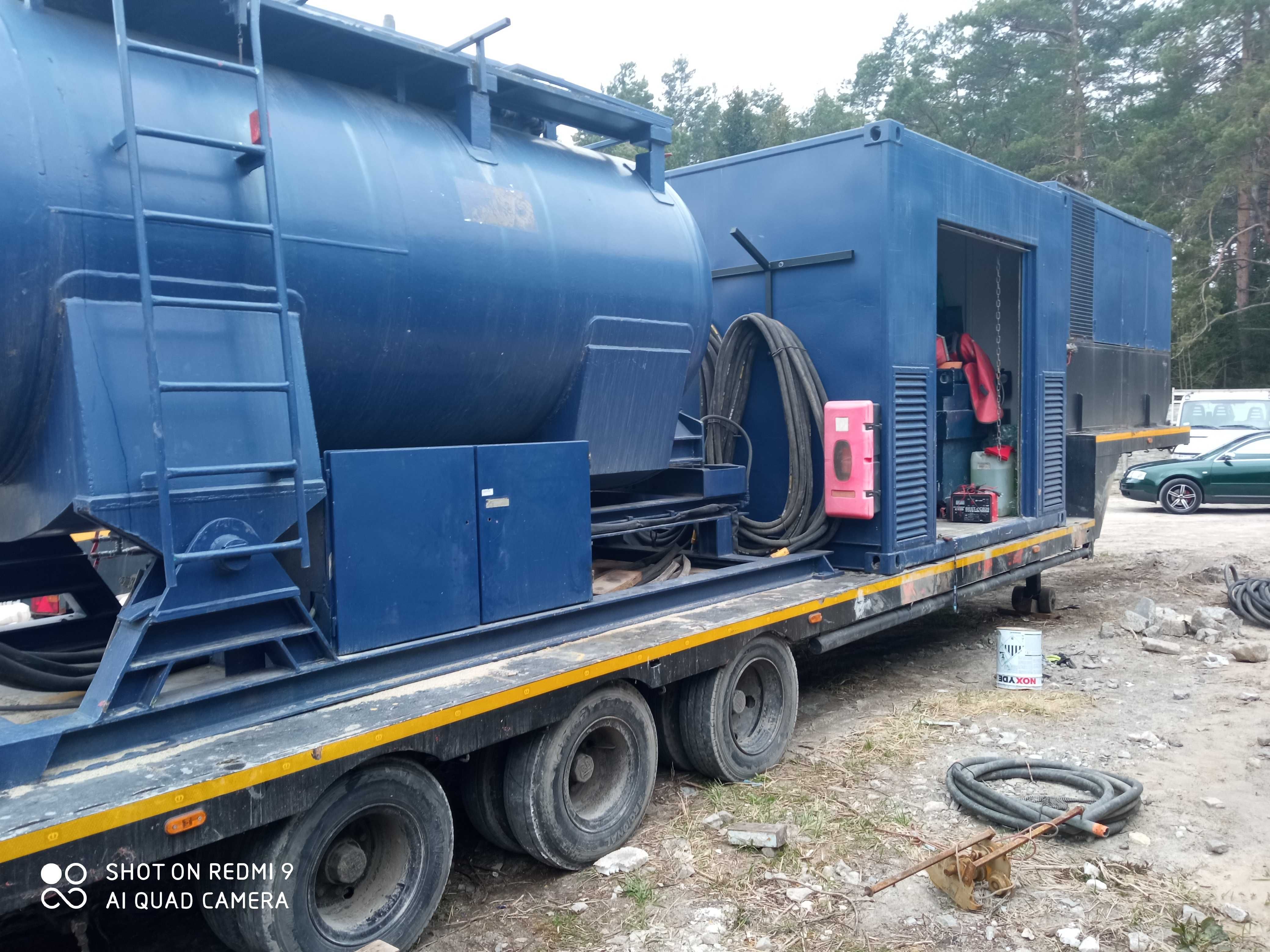 Piaskarka, kompresor Atlas Copco XAMS 445 Md 26m3, osuszacz ziębniczy
