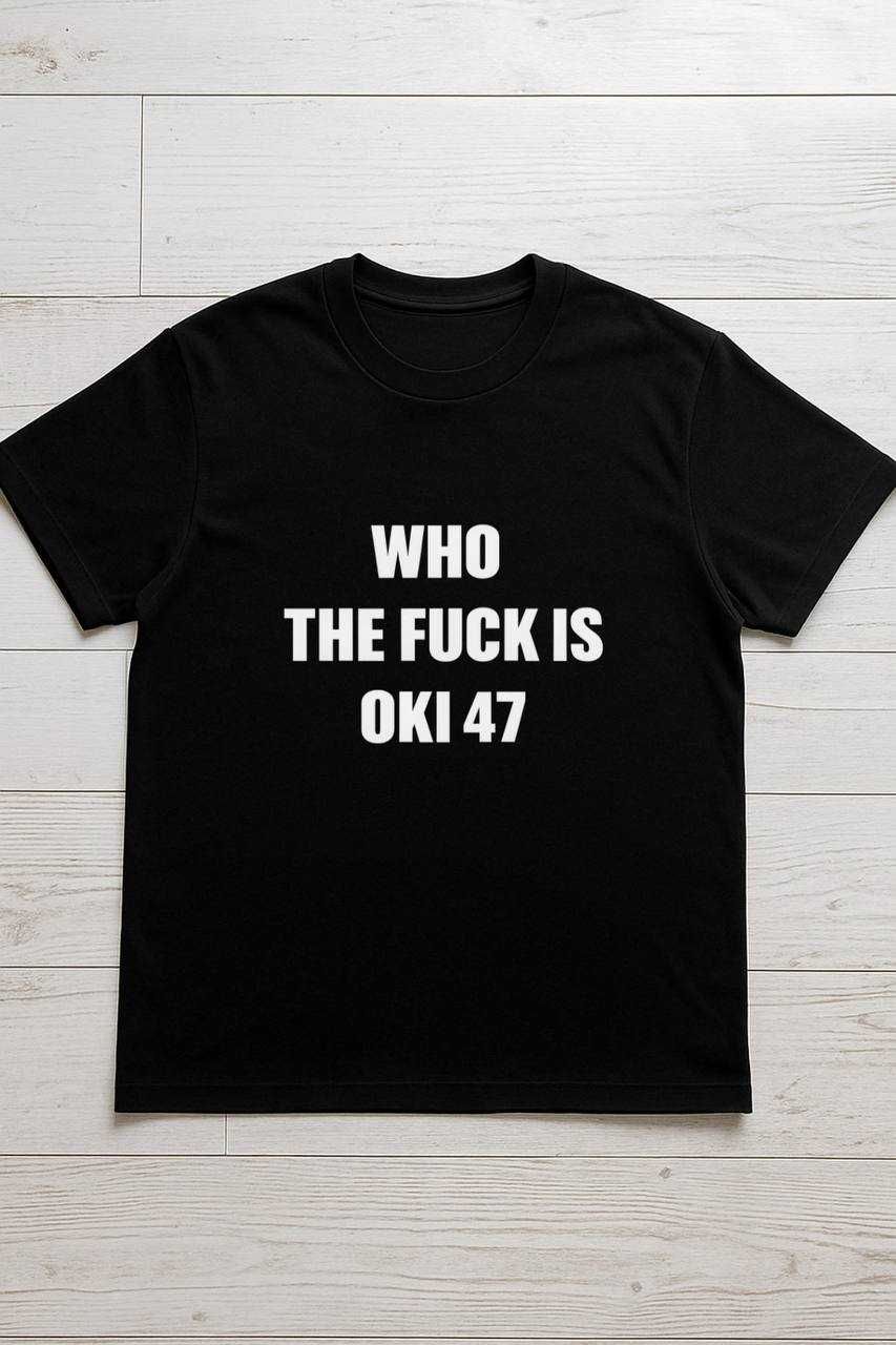 koszulka who the fuck is oki 47 y2k opium