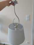 Lampa wisząca żyrandol chrom glamour szary srebrny