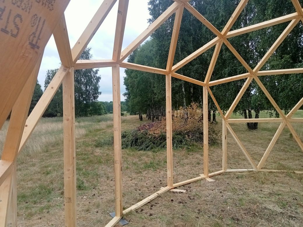 Kopuła geodezyjna 33m2. Dom kopułowy.