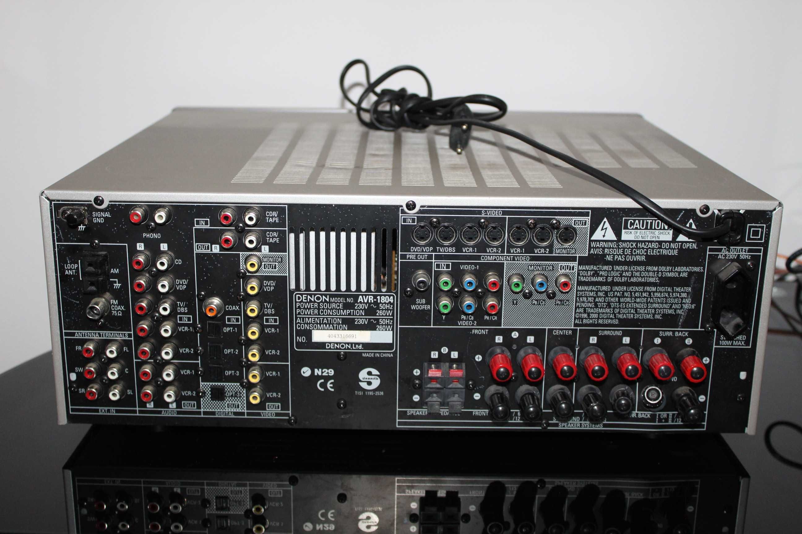 DENON AVR-1804 Amplituner wzmacniacz kino domowe optyk Wysyłka