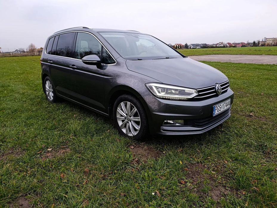 Volkswagen Touran Salon Polska, Pierwszy właściciel, Hak VW, Navi. bogata 7os. wer. High