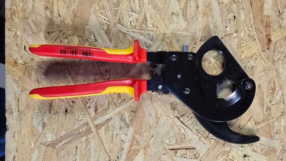 Nożyce zapadkowe do kabli VDE Knipex
