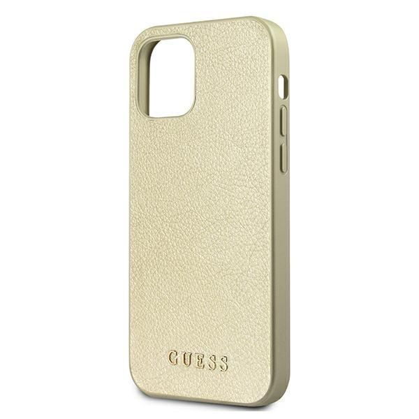 Guess Guhcp12Liglgo Etui iPhone 12 Pro Max Złoty Iridescent