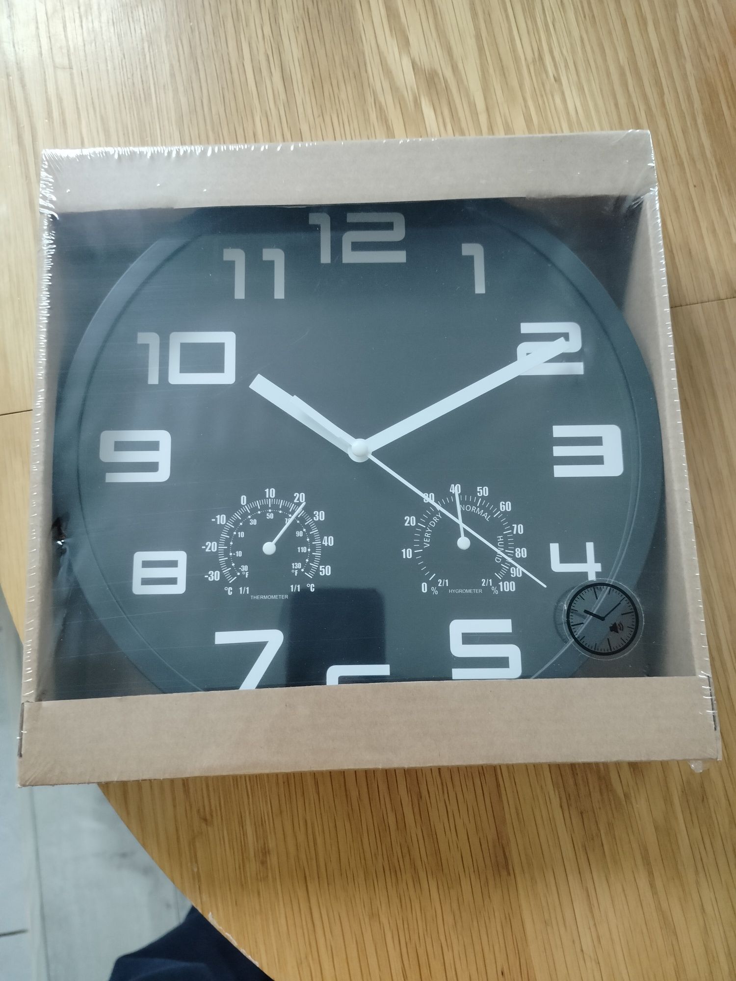 Zegar ścienny SEJER Ś24cm czarny