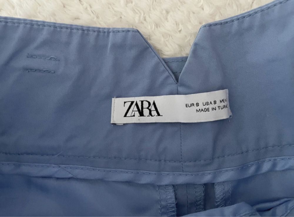 Damskie spodnie z szeroką nogawką Zara rozmiar S