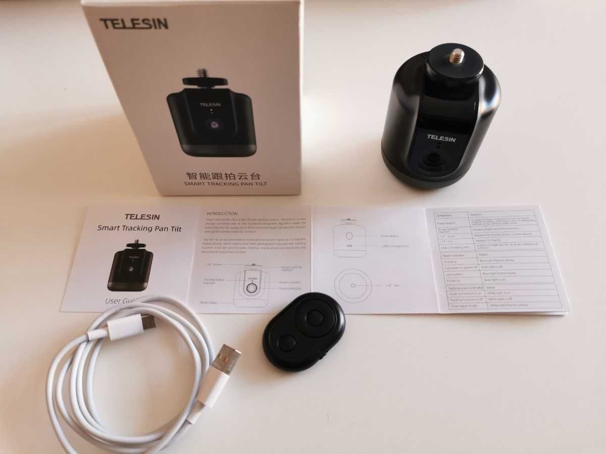 Telesin smart 360 tracking device for phones and cameras