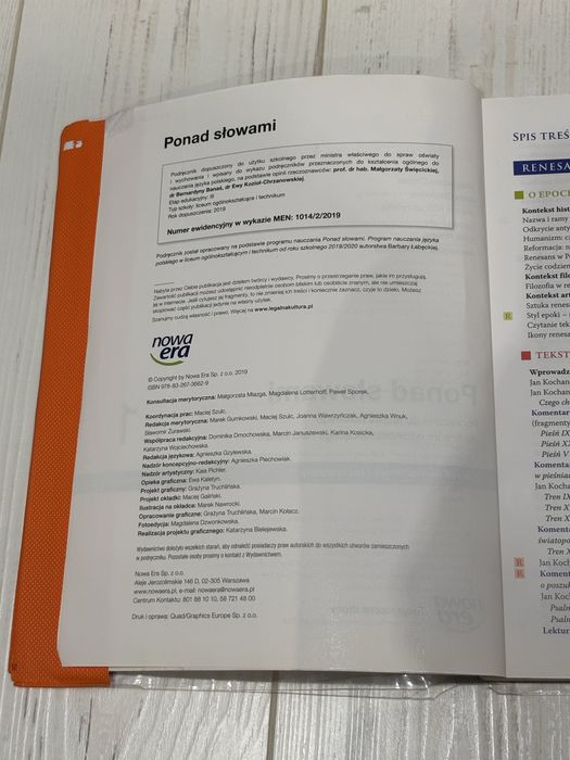 zestaw podręczników ponad słowami 1 cz. 1 i 2