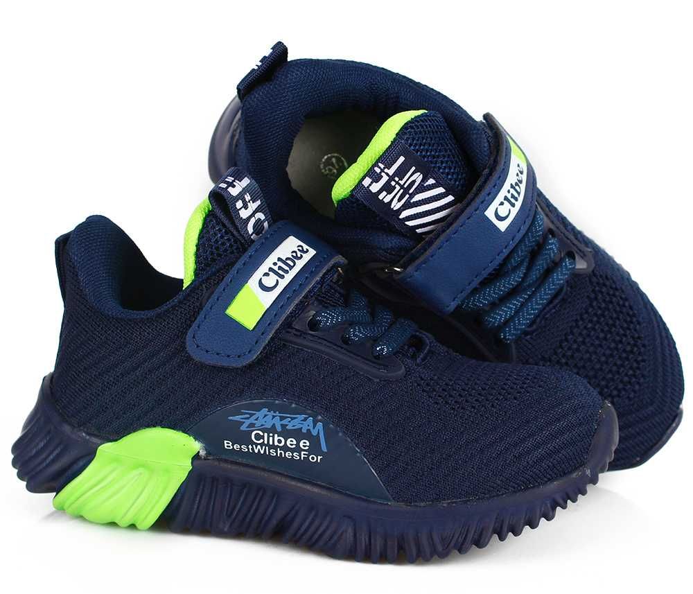 Granat adidasy sportowe Clibee wkł Skóra Naturalna 26 27 28, 29 30 31