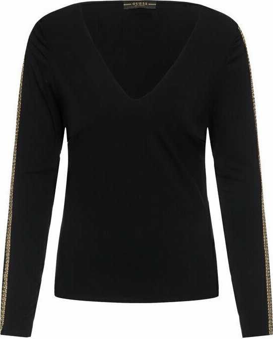 GUESS Damska bluzka z ozdobnymi łańcuszkami "M"