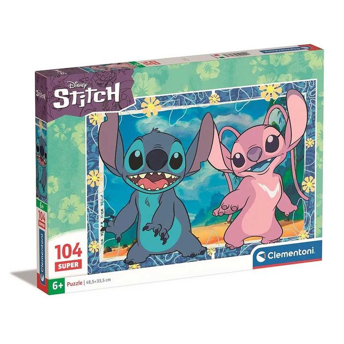 Puzzle Clementoni Disney Angel Stitch Super 48,5x33,5cm 104 peças