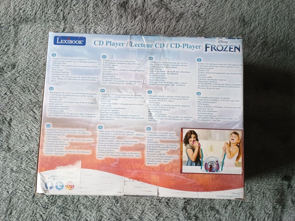 Karaoke Lexibook Frozen Odtwarzacz CD przenośny bumbox