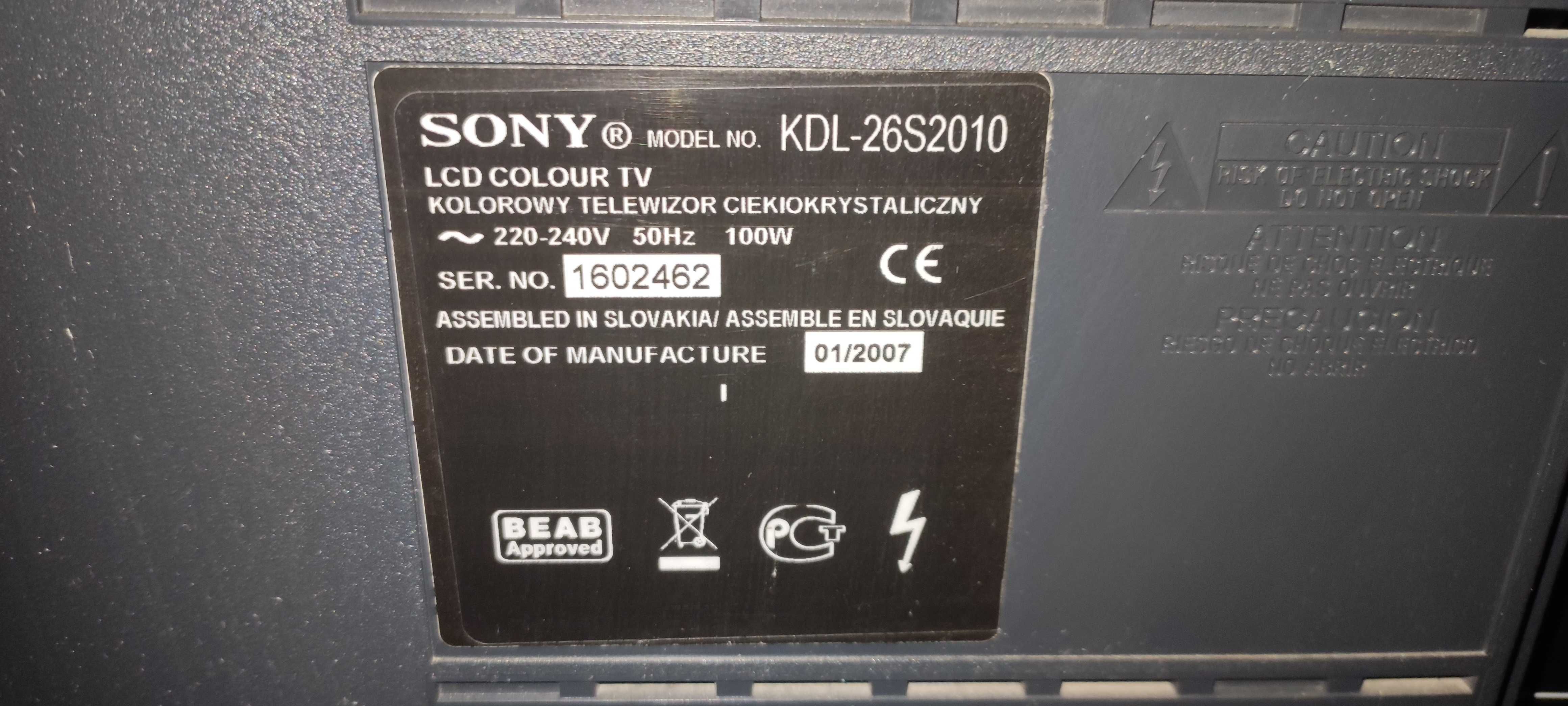 Телевизор Sony kdl-26s2010 у відмінному стані