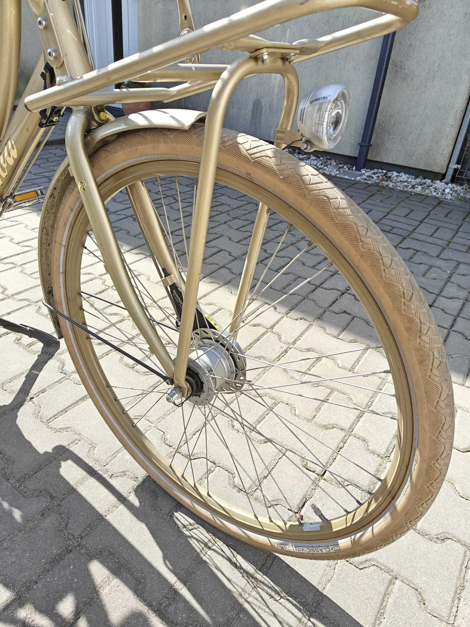 Rower miejski Batavus Diva rozmiar 56cm w jasnym słomkowym kolorze