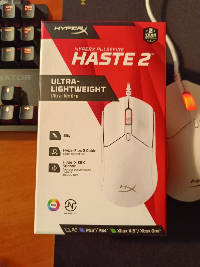 Мышь Hyperx Pulsefire Haste 2 White