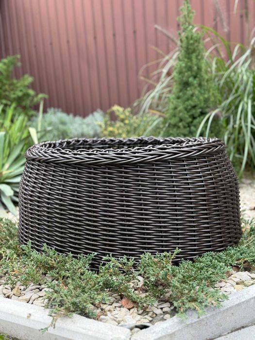 Кошик під ялинку,юбка под елку,плетеная корзина под елку