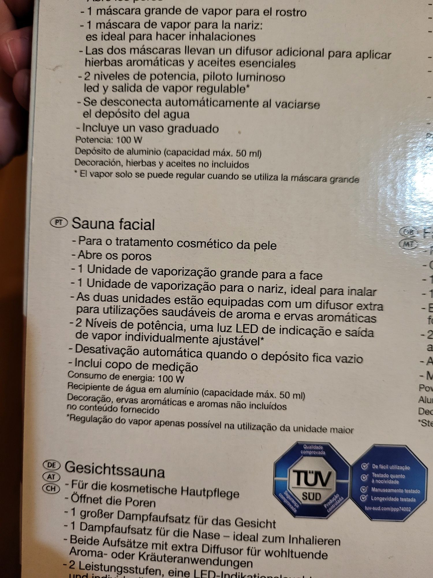 Sauna facial silvercrest