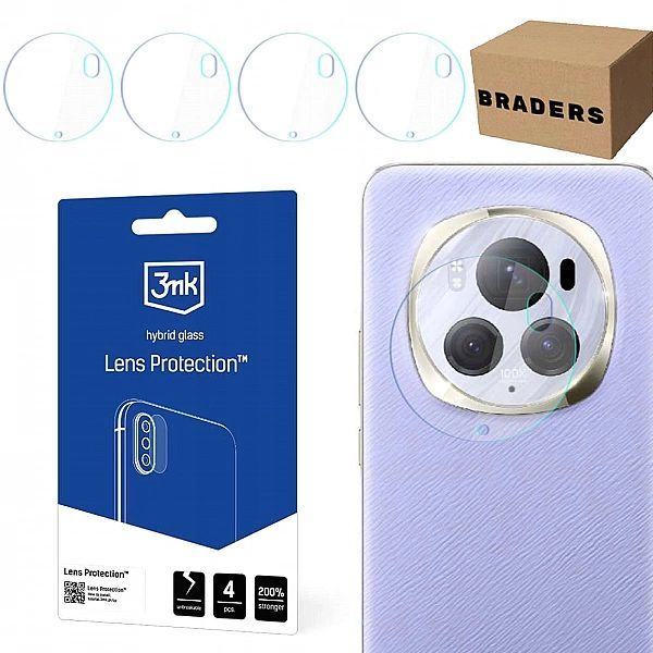 [4 szt.] Szkło 3mk na obiektyw Honor Magic6 Pro - ochrona aparatu Brad