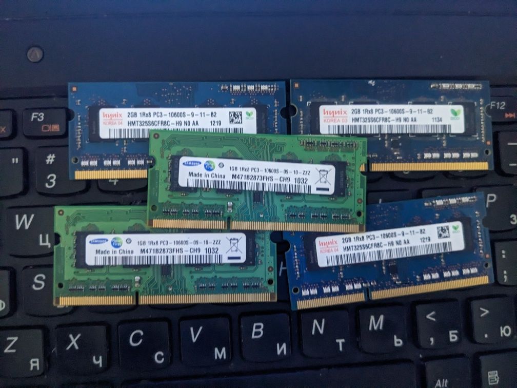 Озу ddr3 sodimm i5 2450m  gtx 1060m Ціна за все