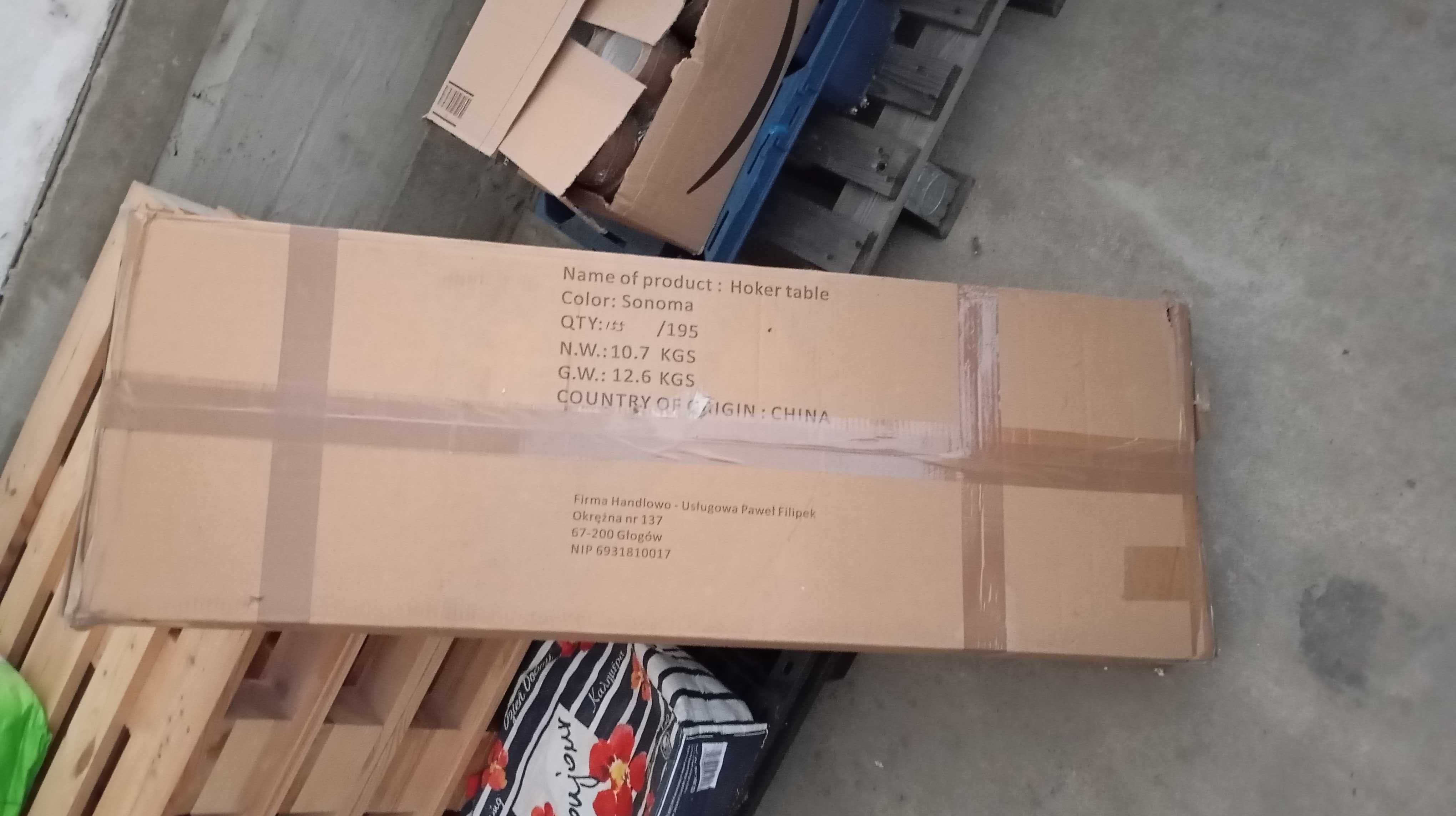 Stół barowy hoker kuchenny kolor Sonoma