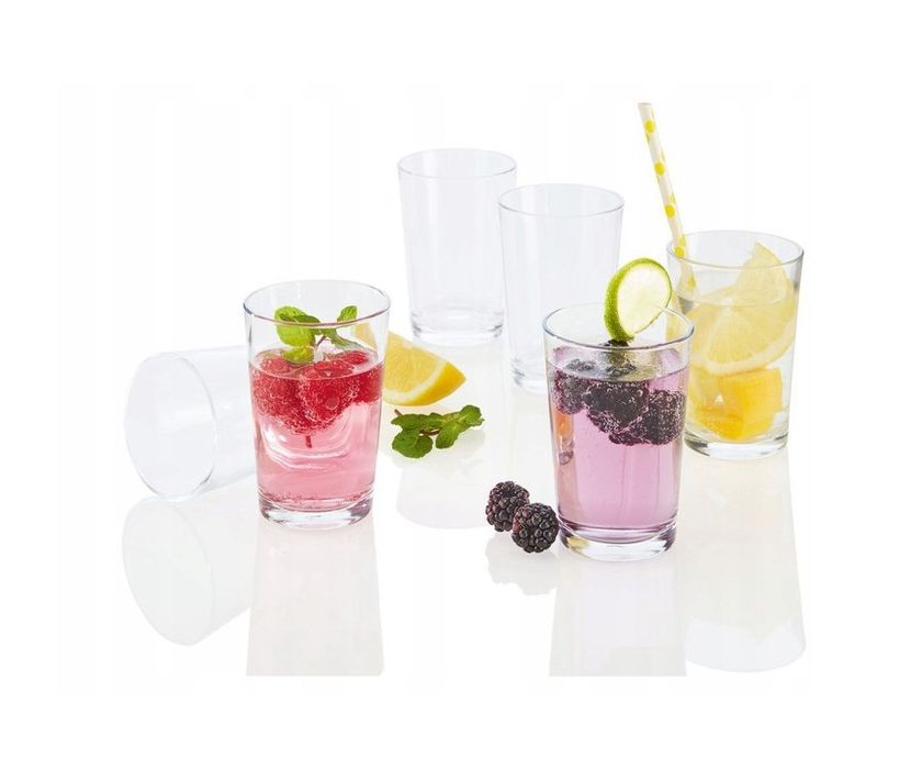 Zestaw 6x Szklanek Do Napojów Drinków Klasyczne Szklanki Ernesto 205ml