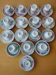 Conjunto de chávenas em porcelana chinesa.