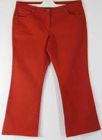 Spodnie stretch Bawełna kolor rdzawa czerwień R 46 na niskie osoby