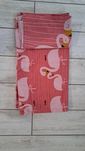 Pościel dziecięca Ikea różowa flamingi 110x125/35x55
