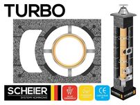 Komin systemowy ceramiczny Scheier Turbo 6m fi 100 gaz system KW 36x50