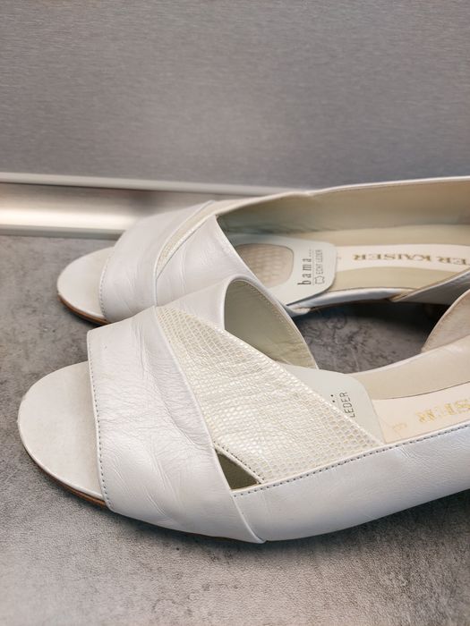 Peter Kaiser czółenka bez palców roz.39 baleriny, skóra