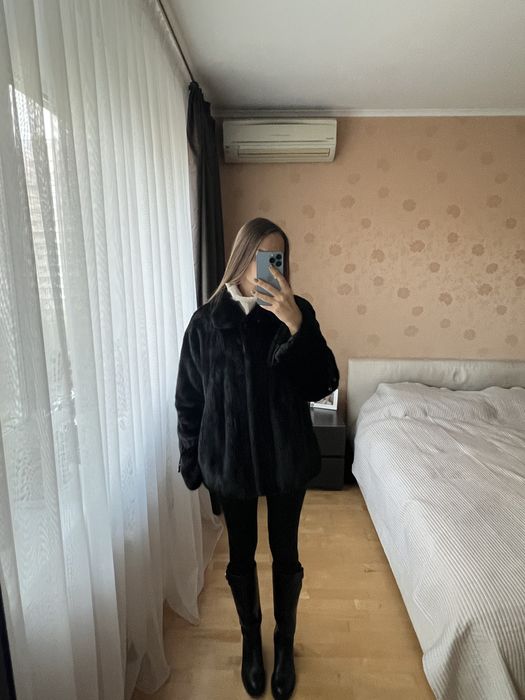 Норкова шуба ( Італія) XS / S / 40