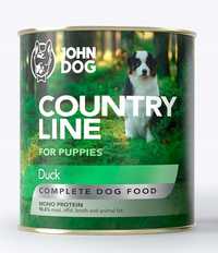 John Dog Country Line Szczeniak Kaczka 800g