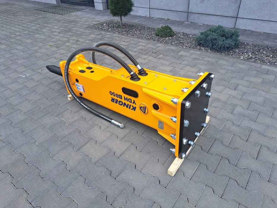 Młot hydrauliczny wyburzeniowy KINGER HB850 680kg do koparki GW 2 lata