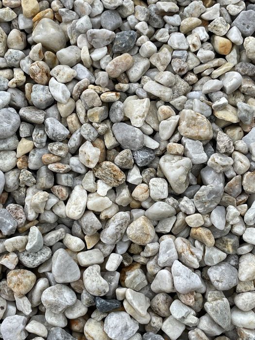 KAMIEŃ OGRÓD JAPOŃSKI Żwir do Ogrodu Biały Kremowy Otoczak Kwarcowy