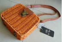 Gigi nowa torebka koszyk listonoszka 16x7x18 orange pomarańczowa